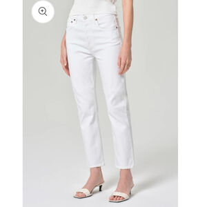 $198 AGOLDE RILEY HIGH RISE STRAIGHT CROP COMFORT STRETCH Women’s 29